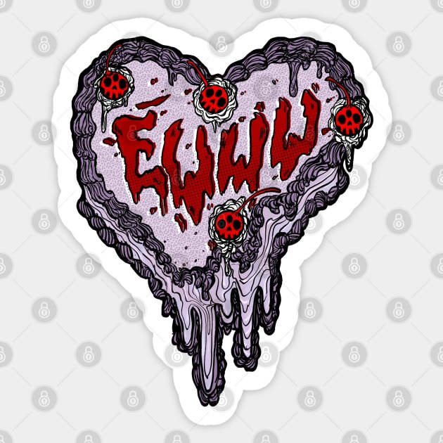 Bloody cake Sticker by EwwGerms